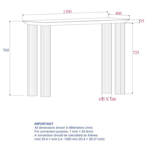 Sangra Console Table - sleek design for modern homes | Image 8 | InSTYLE Home & Rugs