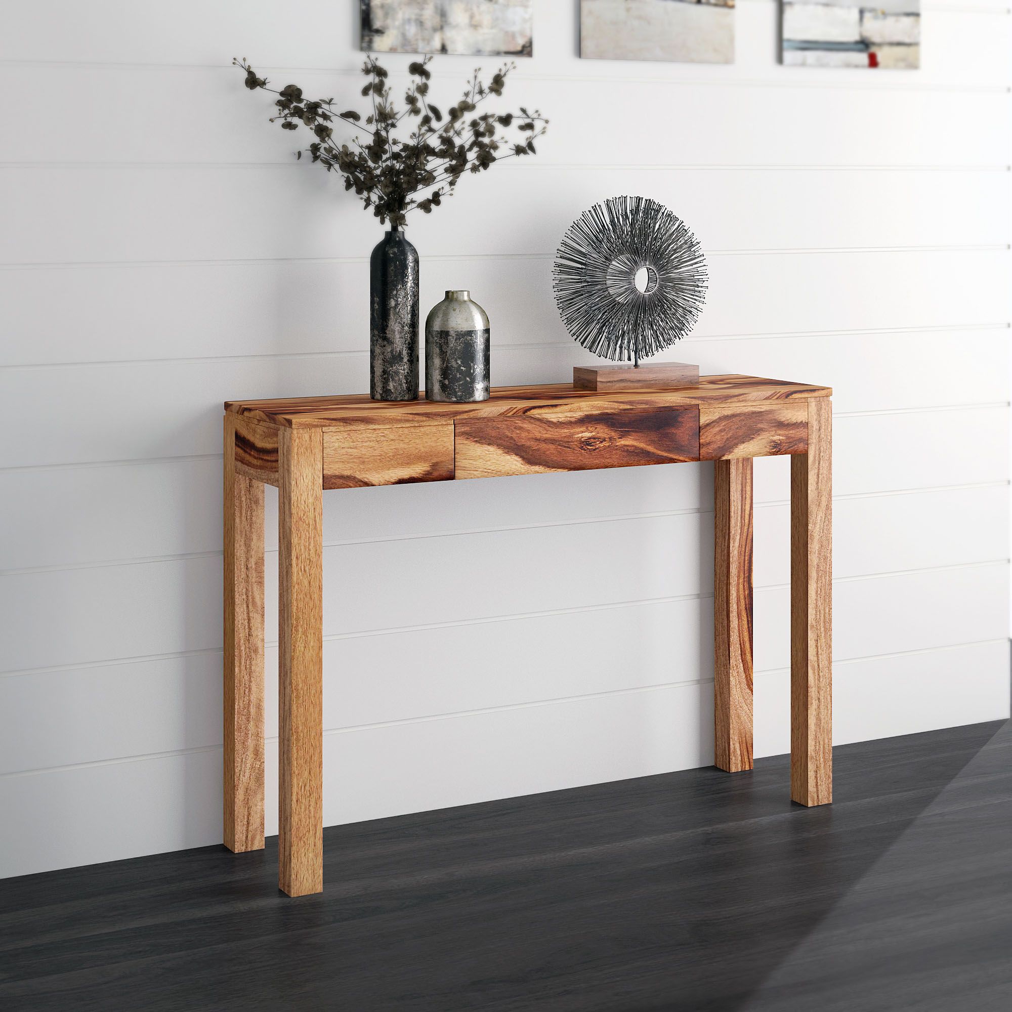 Idris Console and Desk, 42" - perfect for hallway decor | Image 2 | InSTYLE Home & Rugs