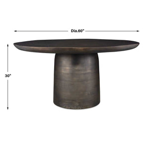 Madrone Indoor-Outdoor Dining Table, Golden Dark Bronze - perfect for family meals | Image 6 | InSTYLE Home & Rugs