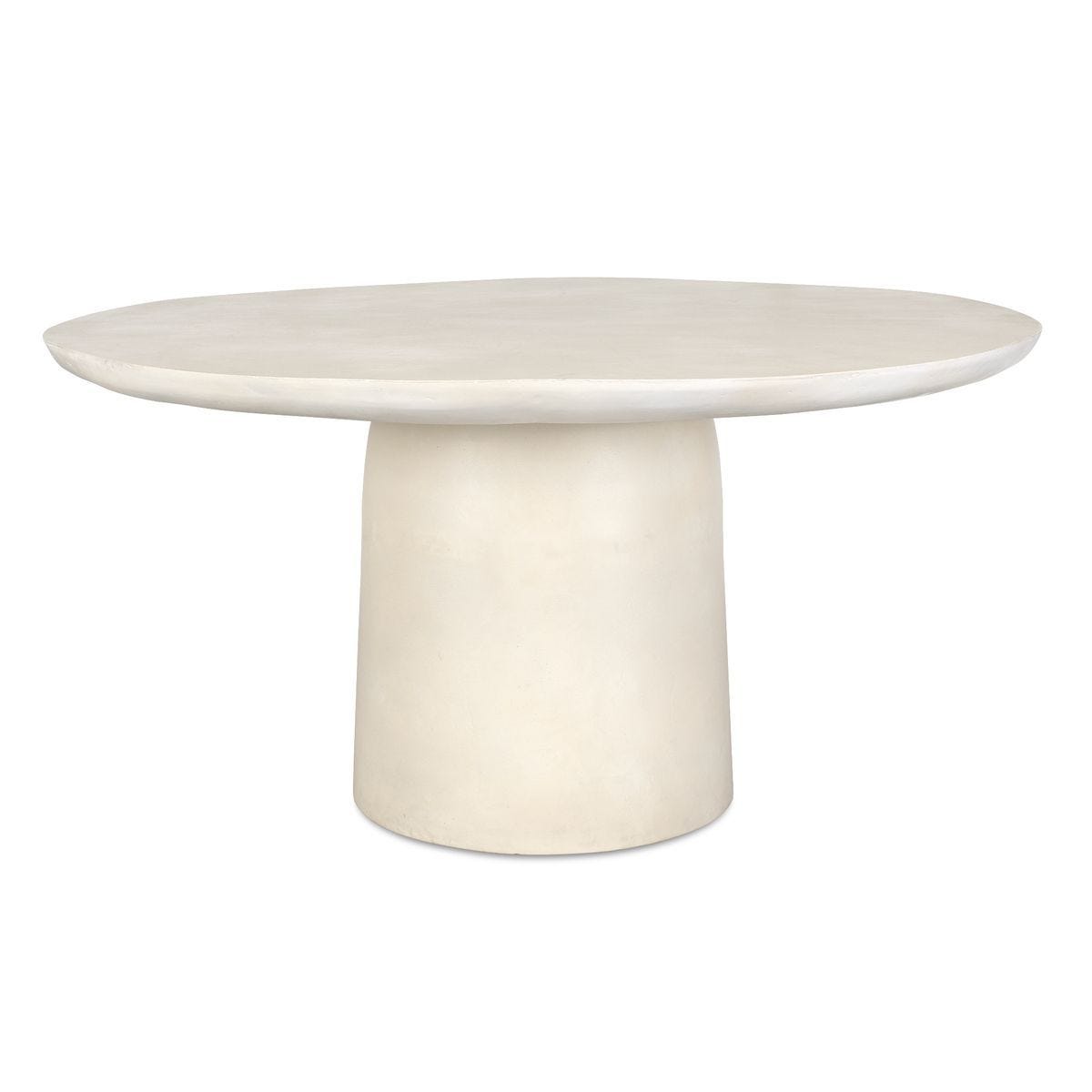 Madrone Indoor-Outdoor Dining Table, Warm White - stylish dining table for gatherings | Image 2 | InSTYLE Home & Rugs