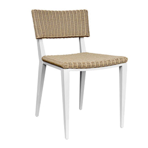 Calbas Outdoor Dining Chair, White - elegant seating for dining areas | Image 4 | InSTYLE Home & Rugs