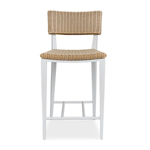 Calbas Outdoor Counter Stool, White - sleek stools for kitchen bars | Image 2 | InSTYLE Home & Rugs
