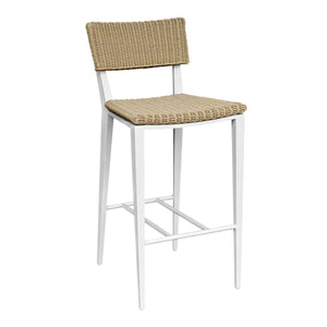Calbas Outdoor Bar Stool, White - perfect for small spaces | Image 5 | InSTYLE Home & Rugs