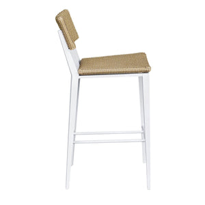 Calbas Outdoor Bar Stool, White - perfect for small spaces | Image 6 | InSTYLE Home & Rugs