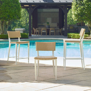 Calbas Outdoor Bar Stool, White - perfect for small spaces | Image 4 | InSTYLE Home & Rugs