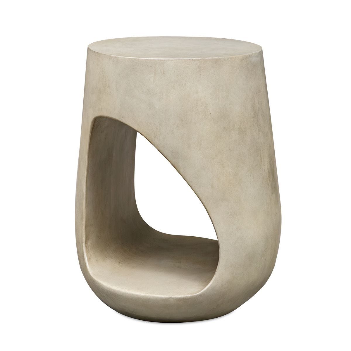 Lithos Indoor-Outdoor Accent Table - small accent table with storage for a clutter-free space | Image 2 | InSTYLE Home & Rugs