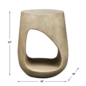 Lithos Indoor-Outdoor Accent Table - small accent table with storage for a clutter-free space | Image 8 | InSTYLE Home & Rugs
