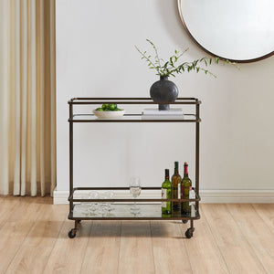 Erivo Bar Cart - elegant bar cart for hosting stylish cocktail parties | Image 1 | InSTYLE Home & Rugs