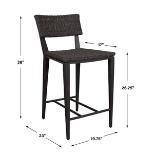 Calbas Outdoor Counter Stool, Java - perfect for modern counters | Image 8 | InSTYLE Home & Rugs