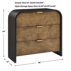 Byrams 3 Drawer Chest - durable drawer with smooth glide mechanism for daily use | Image 10 | InSTYLE Home & Rugs