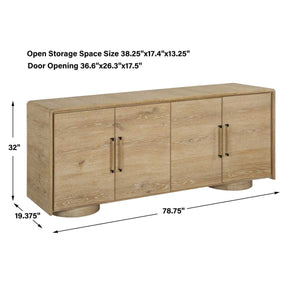 Evanston 4 Door Cabinet - elegant cabinets for your bar | Image 13 | InSTYLE Home & Rugs