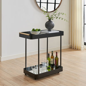 Vesper Bar Cart - elegant bar cart for hosting stylish cocktail parties | Image 3 | InSTYLE Home & Rugs