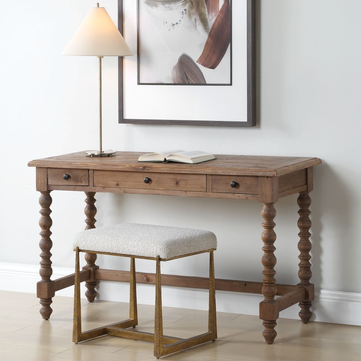 Samuelle Writing Desk - stylish desk for modern spaces | Image 2 | InSTYLE Home & Rugs