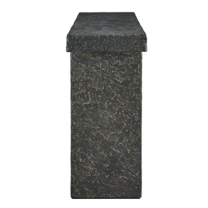 Hagan Indoor-Outdoor Console Table, Natural Slate, 2 CARTONS - compact console for organizing entryway or hallway essentials | Image 3 | InSTYLE Home & Rugs