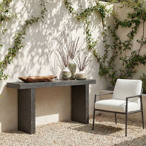 Hagan Indoor-Outdoor Console Table, Natural Slate, 2 CARTONS - compact console for organizing entryway or hallway essentials | Image 5 | InSTYLE Home & Rugs