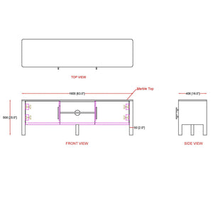 Camden Media Cabinet - media cabinet with ample storage for dvds, blu-rays, and electronics | Image 9 | InSTYLE Home & Rugs