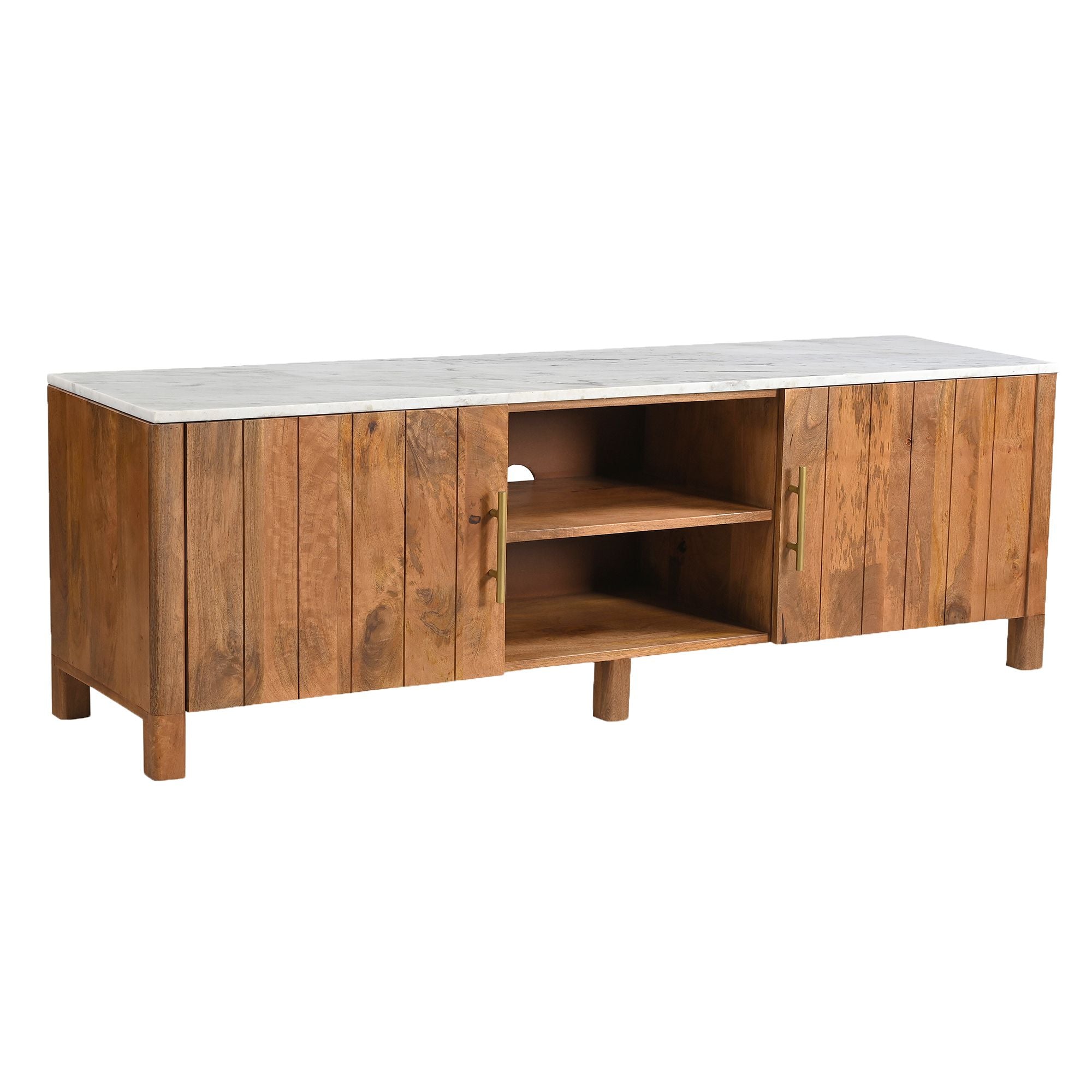 Camden Media Cabinet - media cabinet with ample storage for dvds, blu-rays, and electronics | Image 2 | InSTYLE Home & Rugs