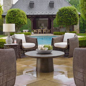Madrone Indoor-Outdoor Coffee Table, Golden Dark Bronze - modern design for any room | Image 1 | InSTYLE Home & Rugs