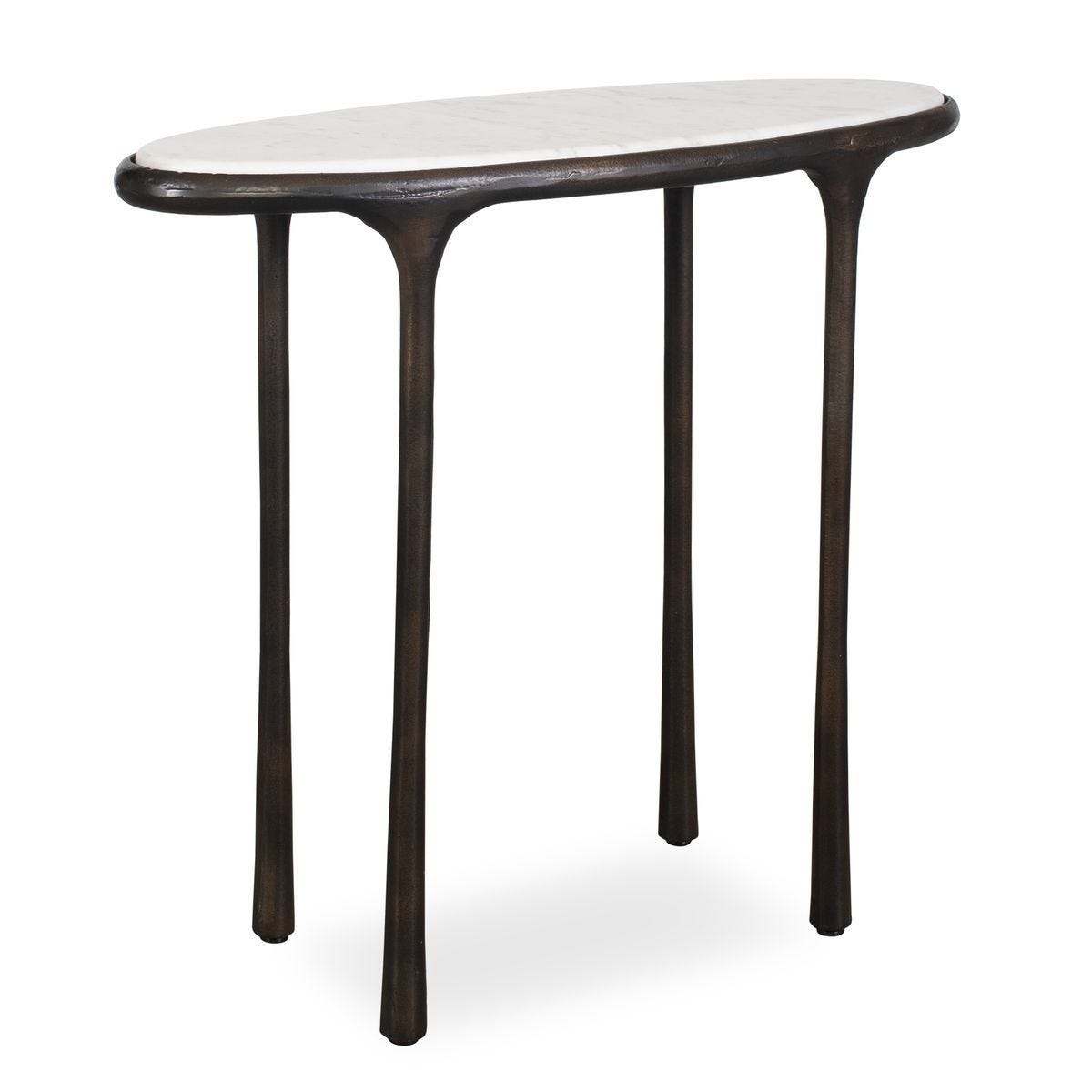 Ata Accent Table, Dark Bronze - functional accent table with unique design for any room | Image 1 | InSTYLE Home & Rugs