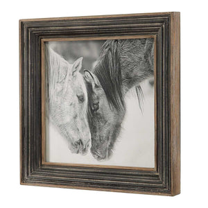 Custom Black and White Horses Framed Print - timeless artwork that brings character to any space | Image 6 | InSTYLE Home & Rugs