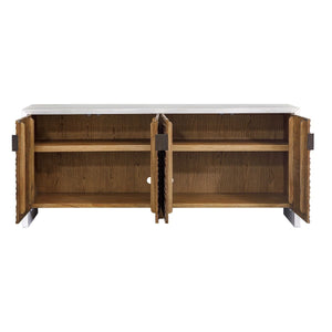 Brinson 4 Door Cabinet - perfect for storage and display | Image 5 | InSTYLE Home & Rugs