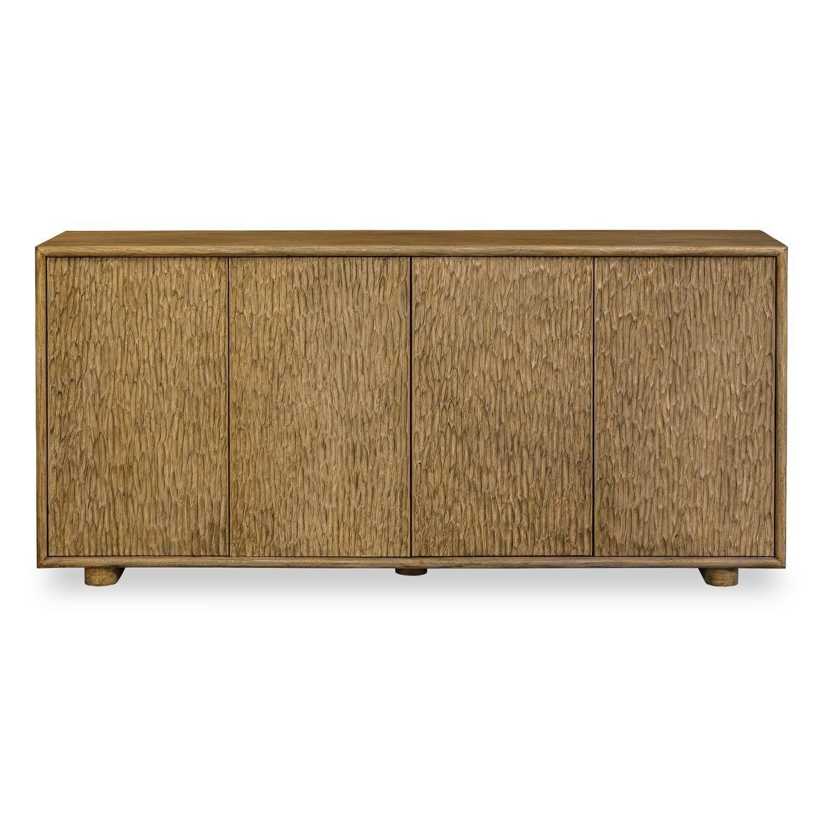 Stevenson 4 Door Cabinet, Natural - perfect for storage and display | Image 1 | InSTYLE Home & Rugs