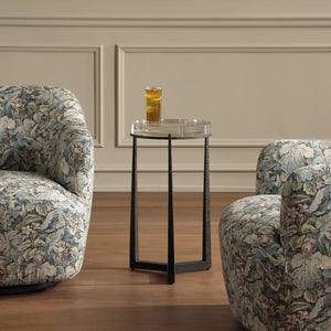 Midas Round Accent Table, Dark Bronze - functional accent table with unique design for any room | Image 3 | InSTYLE Home & Rugs