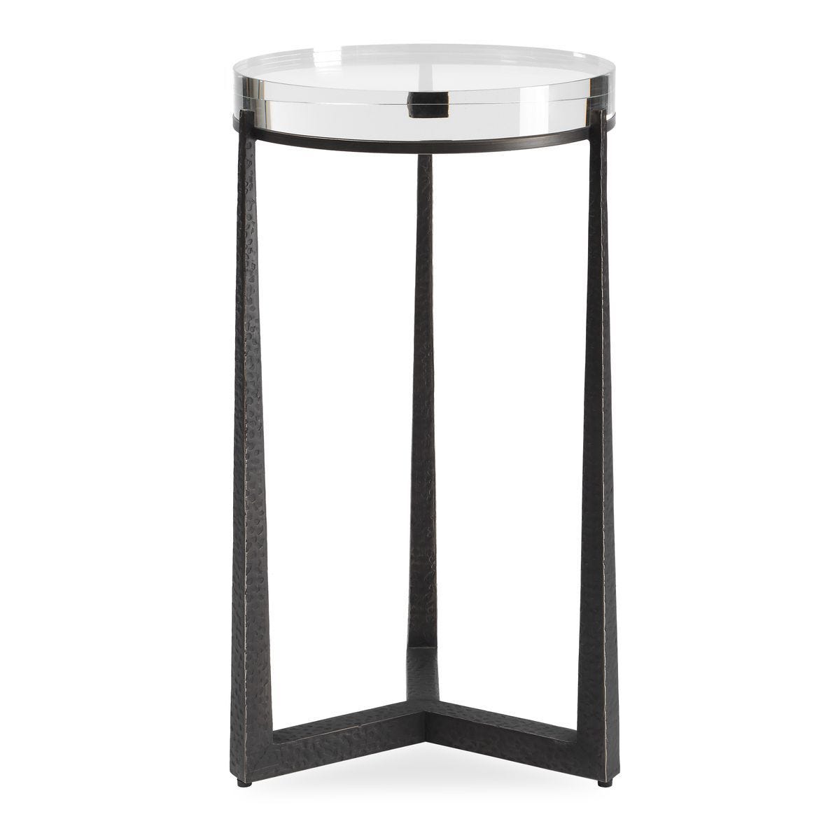 Midas Round Accent Table, Dark Bronze - functional accent table with unique design for any room | Image 2 | InSTYLE Home & Rugs