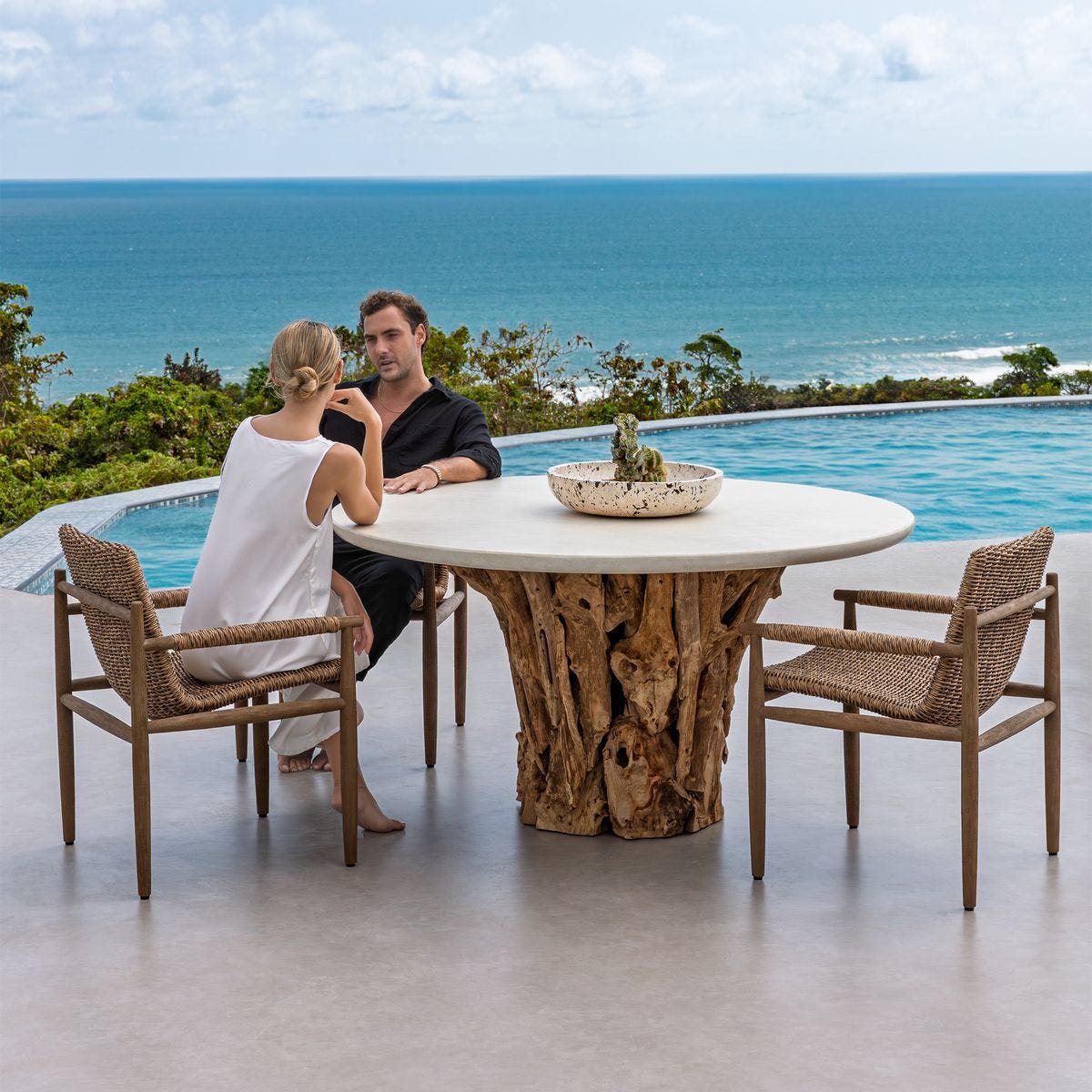 Stonewood Indoor-Outdoor Dining Table, 2 Cartons - elegant table for dining rooms | Image 1 | InSTYLE Home & Rugs