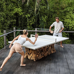 Stonewood Indoor-Outdoor Ping Pong Dining Table, 2 CARTONS - perfect for family meals | Image 5 | InSTYLE Home & Rugs