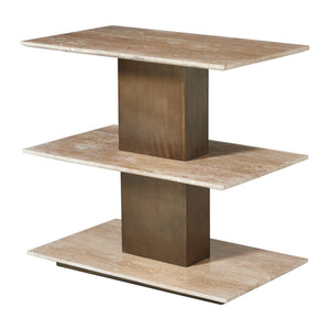 Travertini Accent Table - chic accent table for contemporary home interiors | Image 2 | InSTYLE Home & Rugs