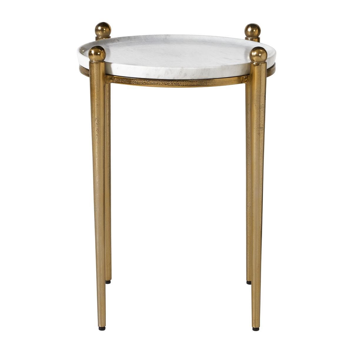 Nahunta Accent Table, Antique Brass - small accent table with storage for a clutter-free space | Image 2 | InSTYLE Home & Rugs