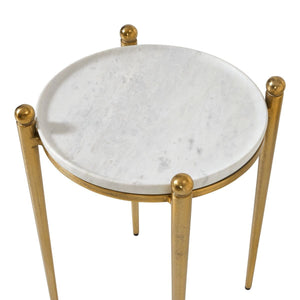 Nahunta Accent Table, Antique Brass - small accent table with storage for a clutter-free space | Image 3 | InSTYLE Home & Rugs