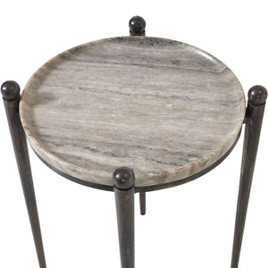 Nahunta Accent Table, Dark Bronze - small accent table with storage for a clutter-free space | Image 3 | InSTYLE Home & Rugs