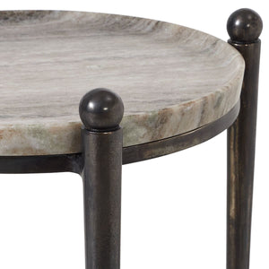 Nahunta Accent Table, Dark Bronze - small accent table with storage for a clutter-free space | Image 4 | InSTYLE Home & Rugs
