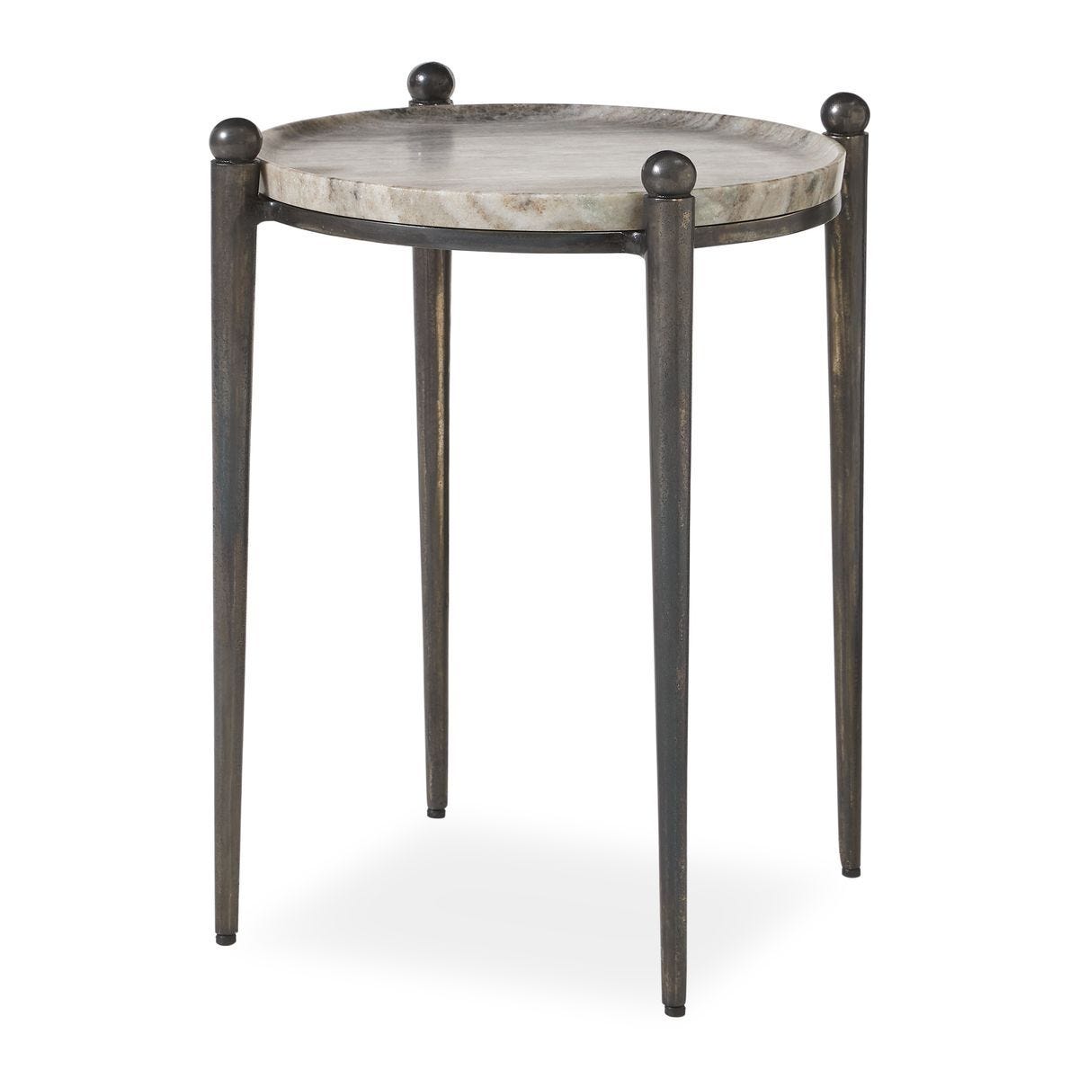 Nahunta Accent Table, Dark Bronze - small accent table with storage for a clutter-free space | Image 1 | InSTYLE Home & Rugs