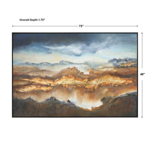 Valley Of Light Hand Painted Canvas - timeless artwork that brings character to any space | Image 4 | InSTYLE Home & Rugs