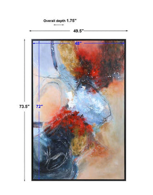Summer Sunset Hand Painted Canvas - bold and creative art for unique interior décor | Image 7 | InSTYLE Home & Rugs