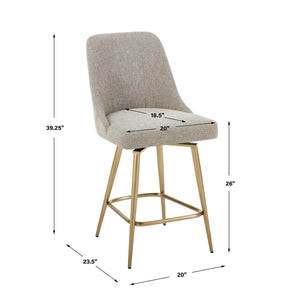 Bramwell Counter Stool - ergonomic design for comfort | Image 8 | InSTYLE Home & Rugs