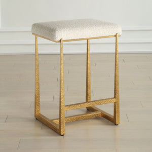 Midas Counter Stool, Gold - ergonomic design for comfort | Image 3 | InSTYLE Home & Rugs