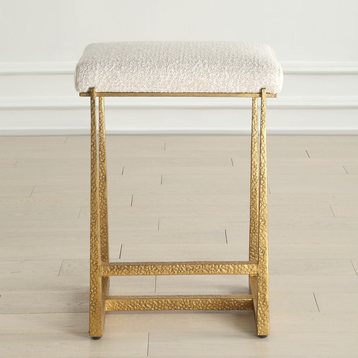 Midas Counter Stool, Gold - ergonomic design for comfort | Image 1 | InSTYLE Home & Rugs