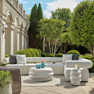 Bolster Back Outdoor Sofa, Corner - stylish seating for your home | Image 1 | InSTYLE Home & Rugs