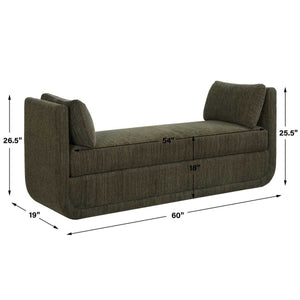 Abound Oversized Bench, Herb - perfect for entryways or patios | Image 7 | InSTYLE Home & Rugs