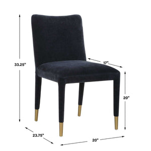 Conifer Dining Chair, Indigo, 2 Per Box, Priced Each - elegant seating for dining areas | Image 10 | InSTYLE Home & Rugs