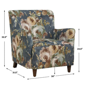 Lainey Armchair, Floral - upholstered armchair with padded comfort | Image 12 | InSTYLE Home & Rugs