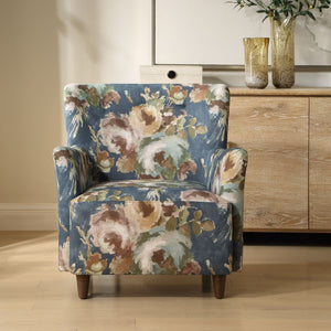 Lainey Armchair, Floral - upholstered armchair with padded comfort | Image 6 | InSTYLE Home & Rugs