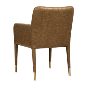 Conifer Dining Armchair, Camel - modern accent armchair for stylish interiors | Image 7 | InSTYLE Home & Rugs