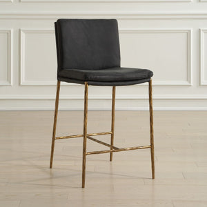 Ascend Counter Stool, Charcoal - ergonomic design for comfort | Image 3 | InSTYLE Home & Rugs