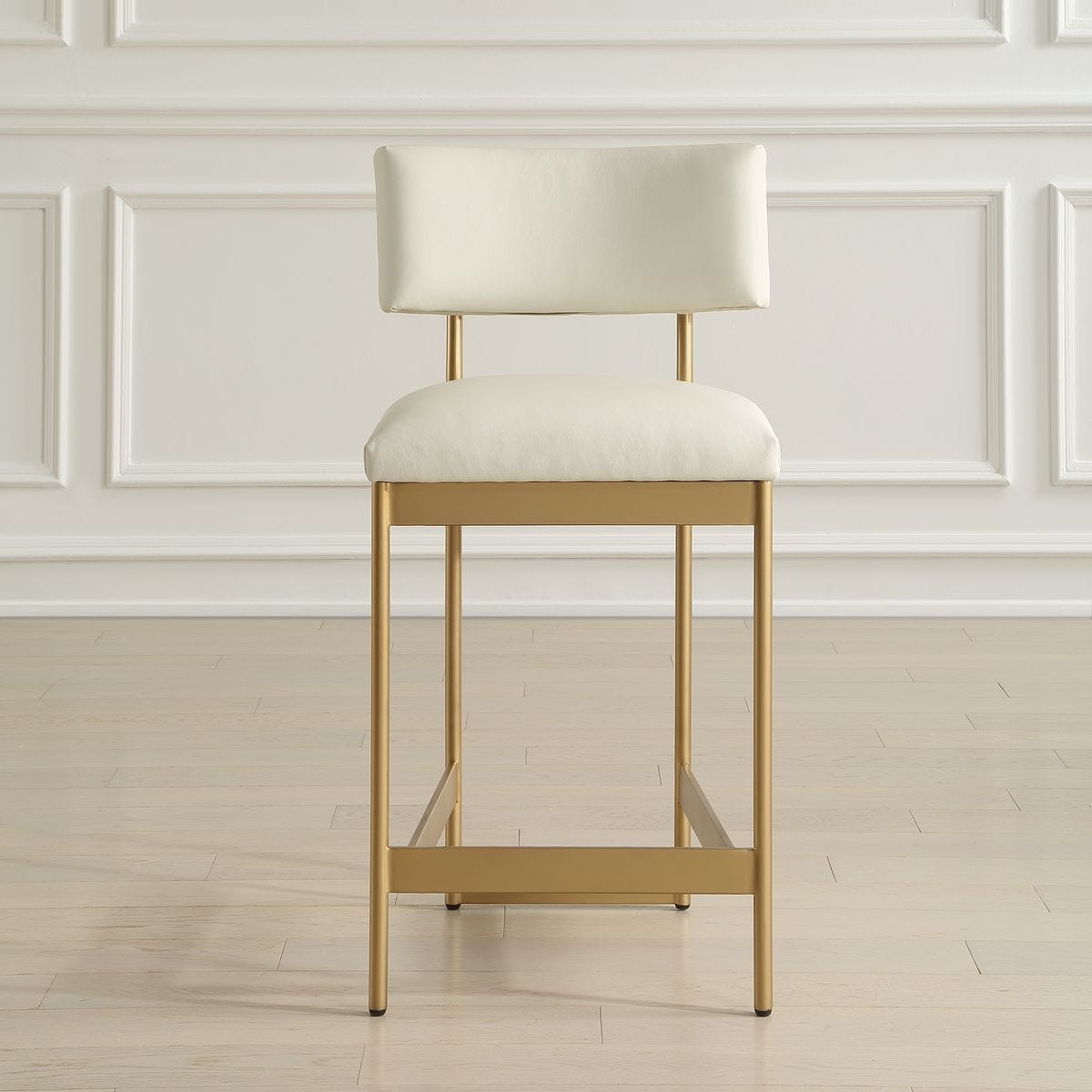 Apsley Counter Stool, Gold - perfect for modern counters | Image 1 | InSTYLE Home & Rugs