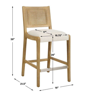 Interweave Counter Stool - perfect for modern counters | Image 11 | InSTYLE Home & Rugs